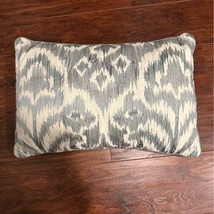 Tommy Bahama Blue and Cream Accent Pillow